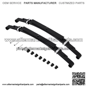 Heavy Duty Rear Leaf Springs for Club Car DS Golf Cart 1993+ (4 Leaf/Set of 2)