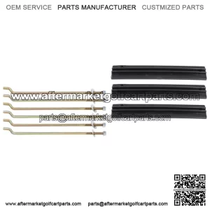 Fit for 1981-2013 Club Car DS Golf Cart Battery Hold Down Retainer Plate Rod Kit
