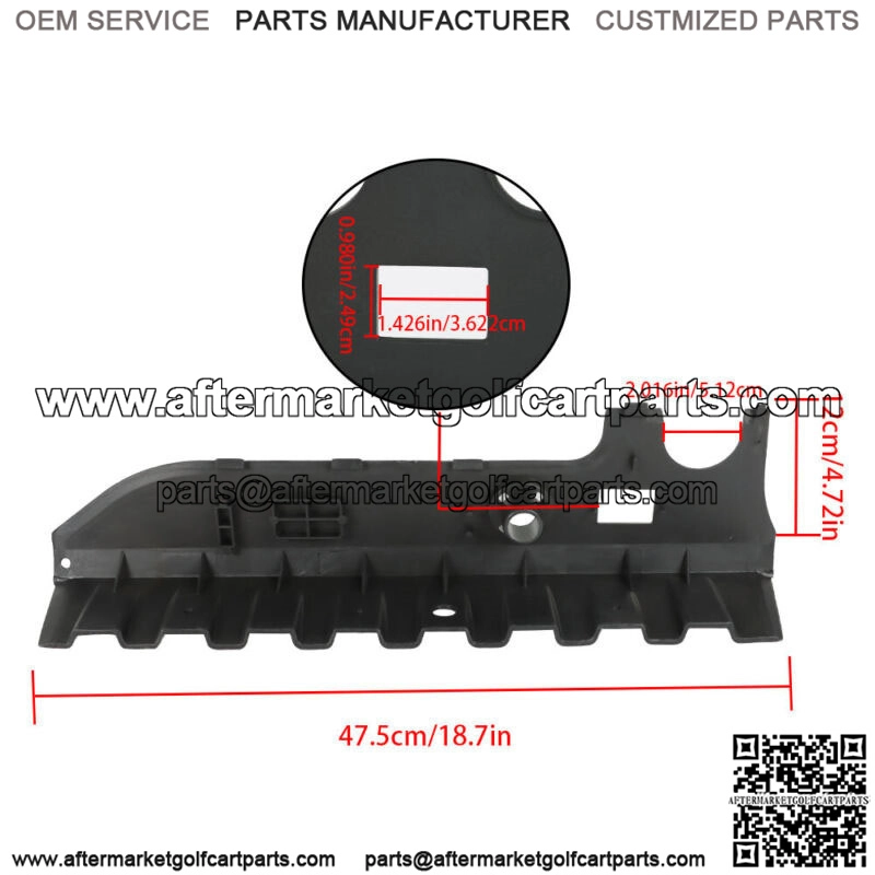 Panel Dash without Holes For Club Car Precedent G&E 2004-up #1025229-01 - Image 2