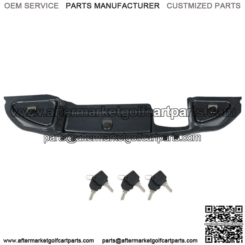 Carbon Fiber Dash with Locking Doors 2008.5 + For Club Car Precedent Golf Cart