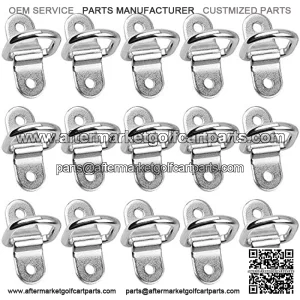 15 Pack D Ring Tie Down Anchors Heavy Duty Lashing Rings for Trailers Trucks Cargo RV ATVs Kayaks Vans Motorcycles Silver