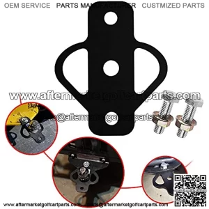 Steel ATV 3-Way Trailer Hitch Adapter for Golf Cart Garden Tractor Lawn Mower Chain and Tow Strap