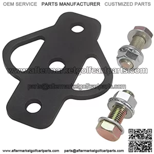 3-Way Trailer Hitch Adapter, Steel Hook Mounting with Bolts, Suitable for ATV Lawn Mower Golf Cart Yard Cart Garden Tractor Flat Towing Ball Installation