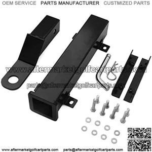 Universal Golf Cart Rear Trailer Hitch - Compatible with EZGO Club Car Yamaha & More