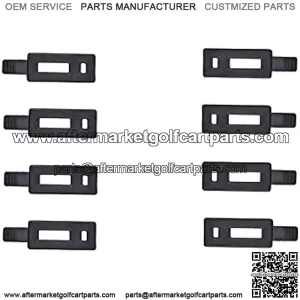 Feather butterfly Replace Yamaha G1, G2, G8, G9, G11 Golf Cart Air Cleaner Hooks Quantity: 8 latch/Color: Black