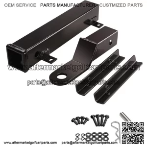 Golf Cart Trailer Hitch on Backseat Footrest for Yamaha Club CAR EZGO