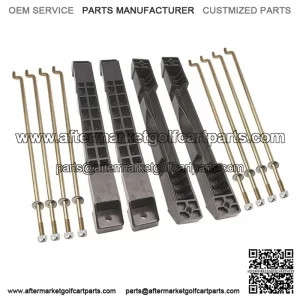 Club Car DS 2008.5-UP 12V Battery Hold Down Plate with Rods OEM# 102777401, 103574901