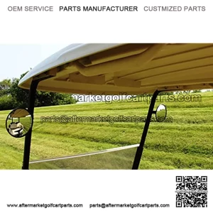 Pair of 6" Spot Mirrors for Golf Carts Such as Ez Go, Club Car, Yamaha