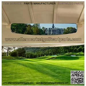 9Golf00 Golf Cart Rear View Mirror Extra Wide 180 Degree Panoramic Fit for Most Golf Carts Club Car Yamaha