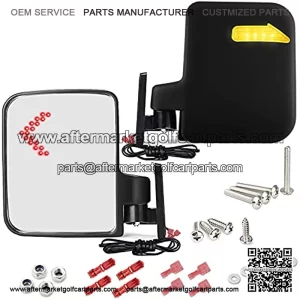 Golf Cart Mirror Universal Golf Cart Side Mirrors Rear view Mirrors for Club Car Yamaha UVT AVT Side Mirrors