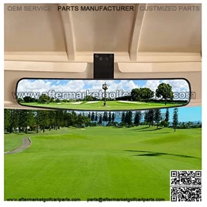 New Golf Cart Rear View Mirror, 16.5" Extra Wide 270 Degree Rear View Mirror for EZGO, Club Car, Yamaha