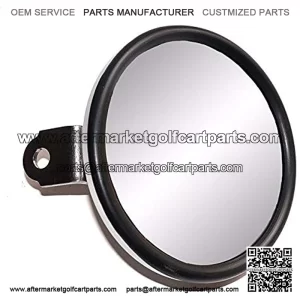 Universal 5. Chrome Golf Cart Mirror fits Club Car, EZGO,Yamaha