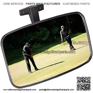Golf Cart Rear View Mirror for Ez Go, Club Car, Yamaha,Gives a Good Vision,Easy to Install