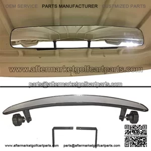 Convex Mirror (17 inch) & Bracket for Golf Carts