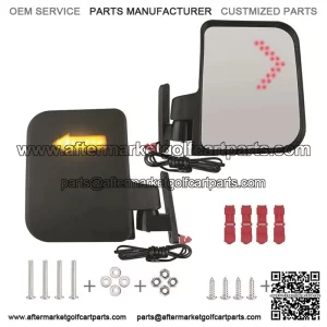 Universal Side Mirrors with LED Turn Signal