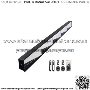 Universal 5 Panel Golf Cart Mirror W/ Bracket Instructions Mounting Hardware