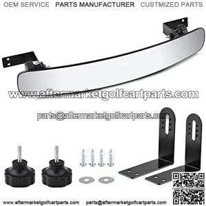 Golf Cart Rear View Mirror 16.5 Inch Extra Wide Panoramic Golf Cart Rear View Mirror Fit for EZGO, Yamaha, Club Car