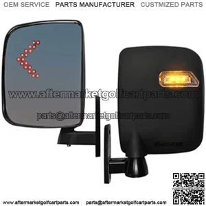 Revenge Golf Cart Parts & Accessories Universal Golf Cart LED Light Side Mirror Set