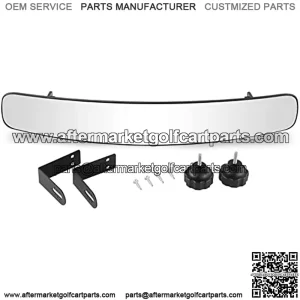 Golf Cart Rear View Mirror Fits EZGO Club Car Yamaha, Universal Adjustable Rear View Mirror