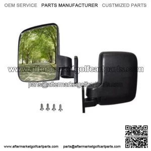 Golf Cart Side Mirrors Rear View Mirrors EZGO Club Car Yamaha ATV