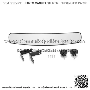 Golf Cart Panoramic Rear View Mirror 16.5Extra Wide Fit EZ-Go Club Car Yamaha