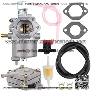 Wetenex 1016441-01 1018059-01 1019059-01 1035245-01 Carburetor and 1014523 Fuel Pump Tnue up Kit Compatible with Golf Cart Club Car DS Precedent Turf Carryall with OHV FE350 Engine 1998 - UP