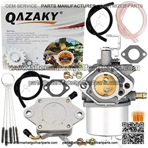 Carburetor Fuel Pump Compatible with Kawasaki FE290 Golf Cart Gas Club Car DS Precedent Turf Carryall OHV 1992 1993 1994 1995 1996 1997 1016438 1016439 1016440 1016441 1016478 17552 1019056-01