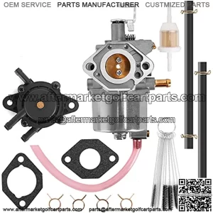 Carburetor Kit for Club Car DS, Precedent, Turf, Carryall Golf Cart 1996-UP Kawasaki FE350 Engine, Replace OEM 1016441-01 1018059-01 1019059-01 1035245-01