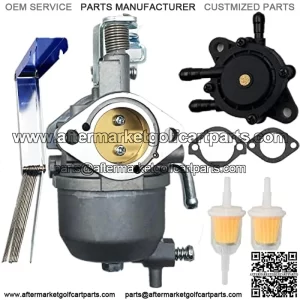 Carburetor Compatible with EZGO Kawasaki Engine RXV 2008+ Gas Golf Carts TXT 2010-2015 EZ-GO Valor 2010-2014 with Fuel Pump E-Z-GO Repalce 808656 602061 72873G01