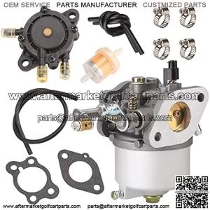 Carburetor Fuel Pump Kit for EZGO TXT, Marathon, Medalist 1991-up 4-Cycle Golf Cart with 295cc Engines, OEM# 72840-G01 26645-G01 26726-G01 26727-G01 72558-G02 603901 17553