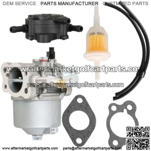 295cc Carburetor & 808656 Fuel Pump Replacement for EZGO Marathon Medalist TXT 4-Cycle Golf Carts 1991-up 26645-G03 26645-G04 72558-G02 72558-G03