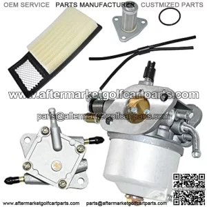 72021-G01 Carburetor with Fuel Pump & Air Filter for EZGO Golf Cart Gas Car 350cc Robin TXT Medalist 4-Cycle Workhorse ST350 17559 72558G01 72558G05 72840G02 Red Hawk CARB-016A 520-184