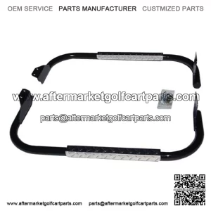 Yamaha DRIVE/ G29 Golf Cart Set - BLACK w/ Diamond Plate Side Step (Fits 2007+)