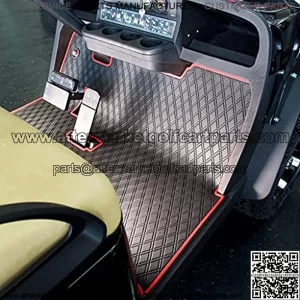 EZGO Golf Cart Mat, Full Coverage Floor Liner - Only Fits EZGO TXT (1994+), Express S4 (2012-2020), Valor, & Workhorse