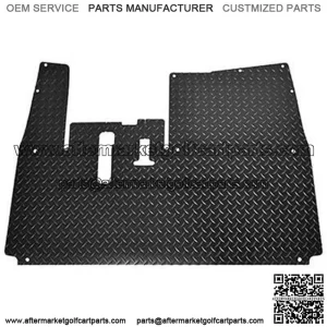 Yamaha Drive2 Golf Cart Floor Mat in Black Rubber Diamond Plate (Fits all Drive-2)