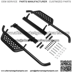 Heavy Duty Nerf Bars Running Boards for EZGO TXT 1996-2021 Golf Cart(Set of 2)