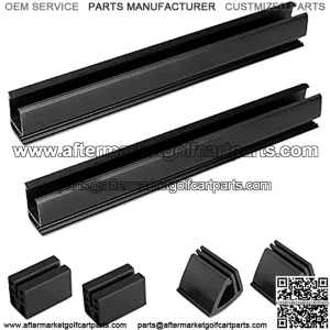 Golf Cart Windshield Clips Kit for Club Car DS&Precedent,Include 12.6" Windshield Sash Clips,Windshield Retaining Clips fit 1"x1" Tube,Windshield Bottom Clips,OEM#101444101,102005801