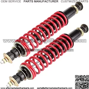 Golf Cart Heavy Duty Coil Shock Absorber Kit, EZGO TXT Front Rear Coil Verload Shocks for Medalist, Marathon, ST350 1994-up Gas or Electric Golf Cart, Replaces OEM# 70630-G01 76418-G01 -