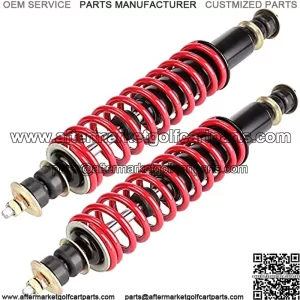 Golf Cart Front Rear Shock Absorber Set Coil Over Heavy Duty Shock Absorber Bolt Fits EZGO Medalist/TXT 1994+ Newer Gas or Electric, Replaces Part 70928-G01 76418-G01 (2 Pack) (Red)