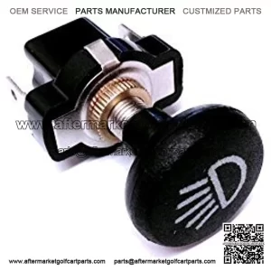 Golf Cart Push / Pull Headlight Switch Button For Club Car, EZGO, Yamaha By Automotive Authority LLC