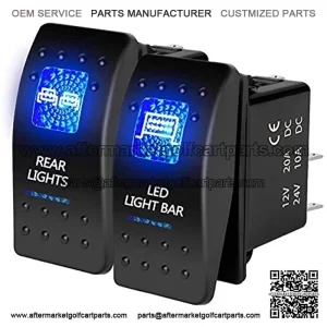 Switchtec 4.8 Amps Dual USB Rocker Switch Style Charger w/Red Voltmeter for Boats, RZR 900, RZR 1000, Ranger, Mobile Home, RV, Spyders, Maverick, SxS, Golf Cart, Off Road Vehicles, RV, Side by Sides