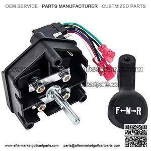 Replace 101753005 48 Volt Heavy Duty Forward Reverse Switch Assembly with Handle Compatible with 1996-Up Golf Cart Club Car DS