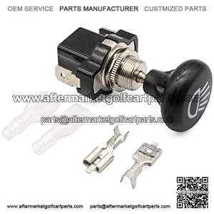 Universal 12V Car Push Pull Headlight Switch Button,for Golf Cart Club Car Yamaha