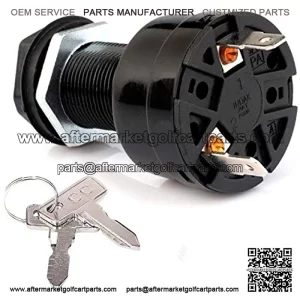 Switch Starter Ignition Key Switch for Club Car Precedent Golf Cart 1025086-01 Electric 2-PIN