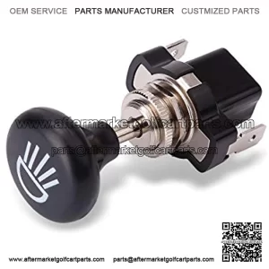 Universal Golf Cart Headlight Push Pull Switch for EZGO, Yamaha, Club Car, Light Button
