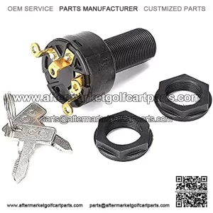 Common Key Ignition Switch for Club Car DS 1996-up Gas Golf Cart