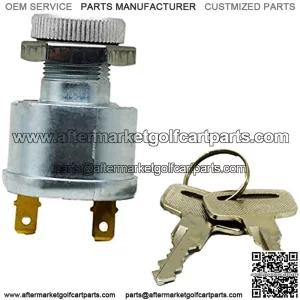 Golf Cart Key Switch for EZGO Ignition Switch 17421G1,2 Prong 4 Key