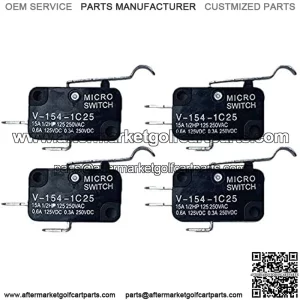 Automotive Authority 4 Pack MICRO SWITCH 2 & 3 Prong 1014807 1014808 For Club Car Golf Cart DS & Precedent