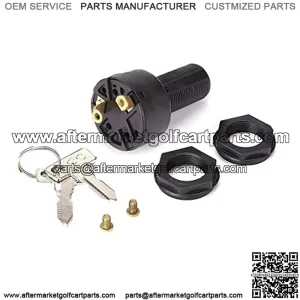 Golf Cart Ignition Key Switch for Club Car DS 1996-Up, Golf Cart Starter Switch for Electric Golf Cart OEM #101826201 36/48 Volts