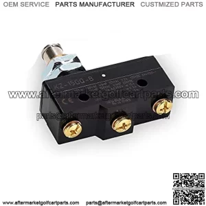 Club Car Brake Light Micro Switch fit Club Car DS 1981 UP and EZGO 1971 UP,3 Terminal Plunger-Style,Replace OEM#1011439, 12374G1, 13141G1,730, MS-011